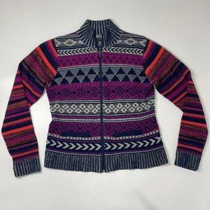 Title Nine Yarnspinner Full Zip Cardigan Wool Large